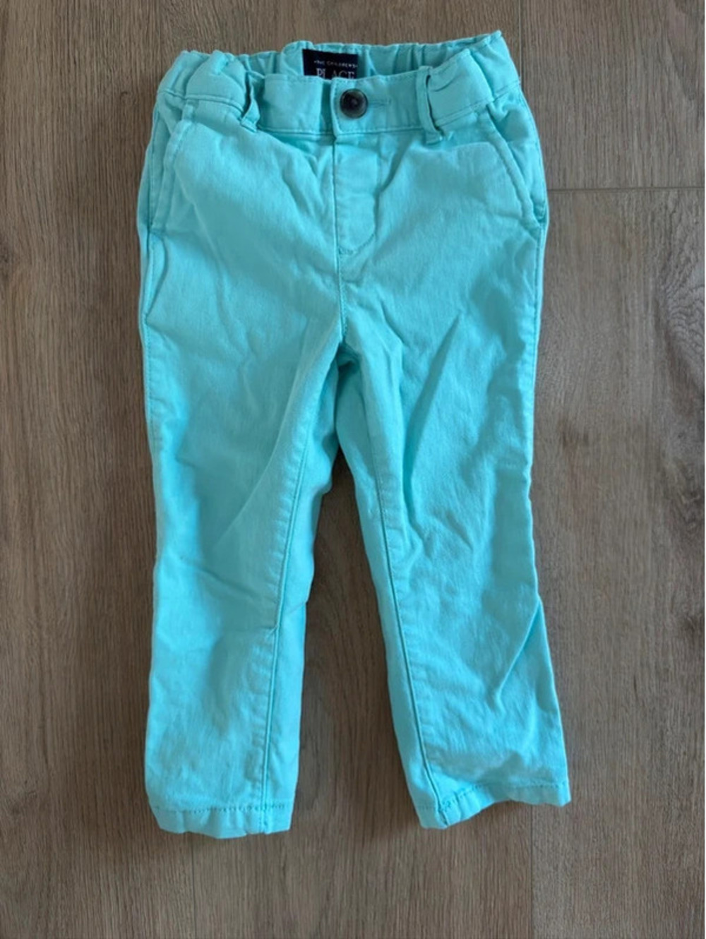 The Children’s Place Toddler Pants 2T Mint Aqua Adjustable Waist Chino Casual